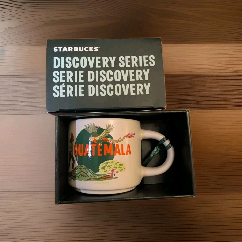 RARE NEW Starbucks Guatemala 2oz Expresso Mug Ornament Discovery Series In Hand